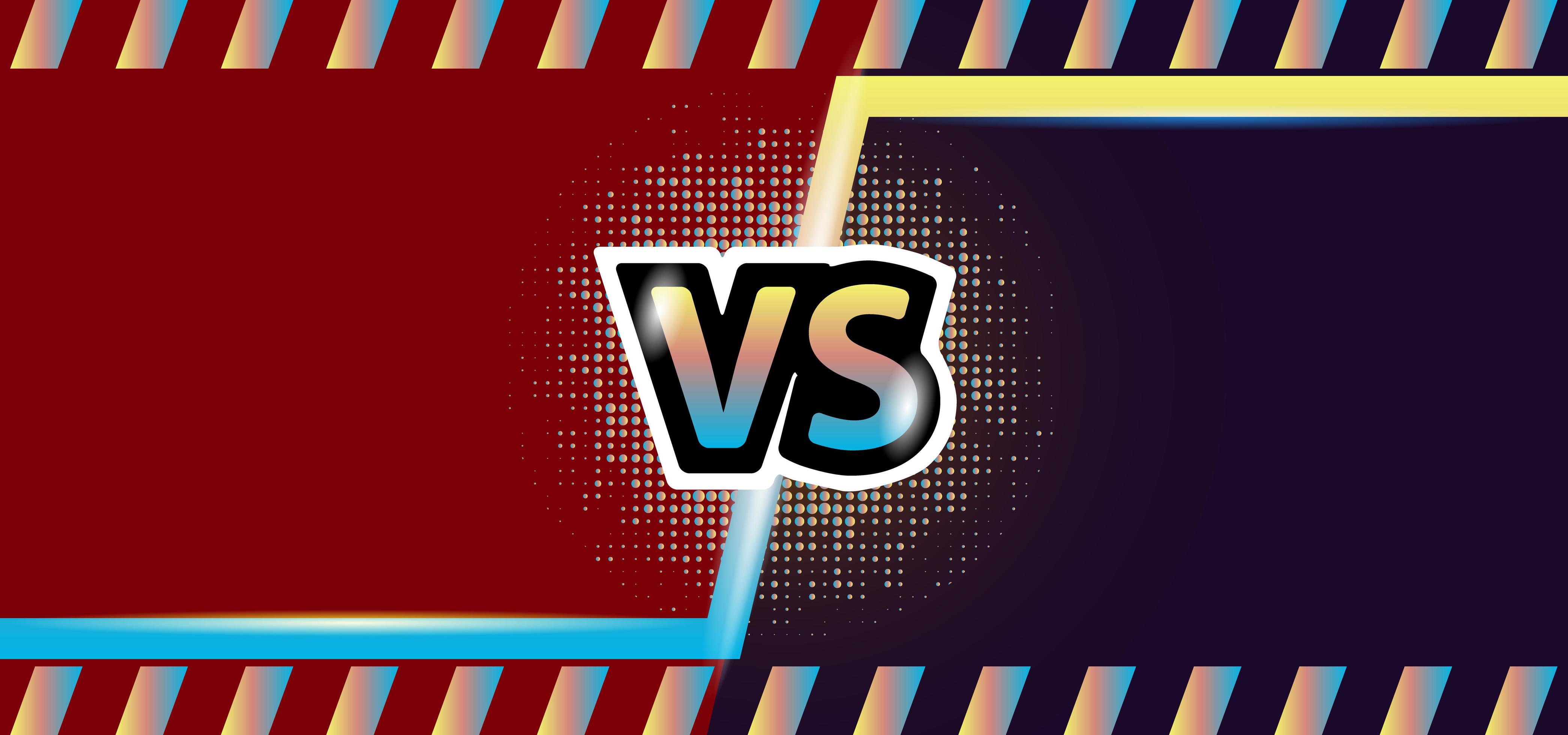Frame Design Screen Display Versus Background Template 1237752 Vector