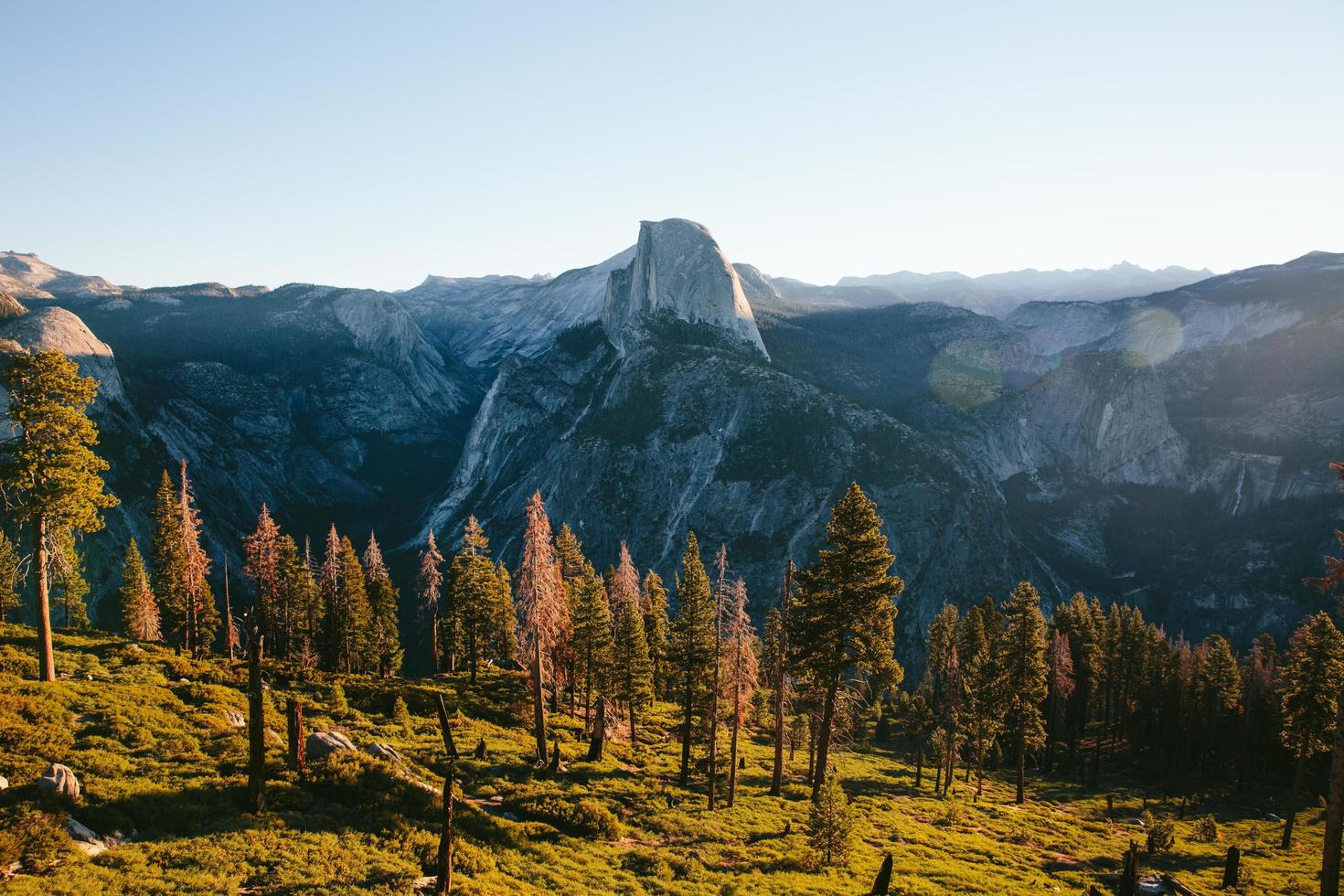 Half Dome during sunrise photo