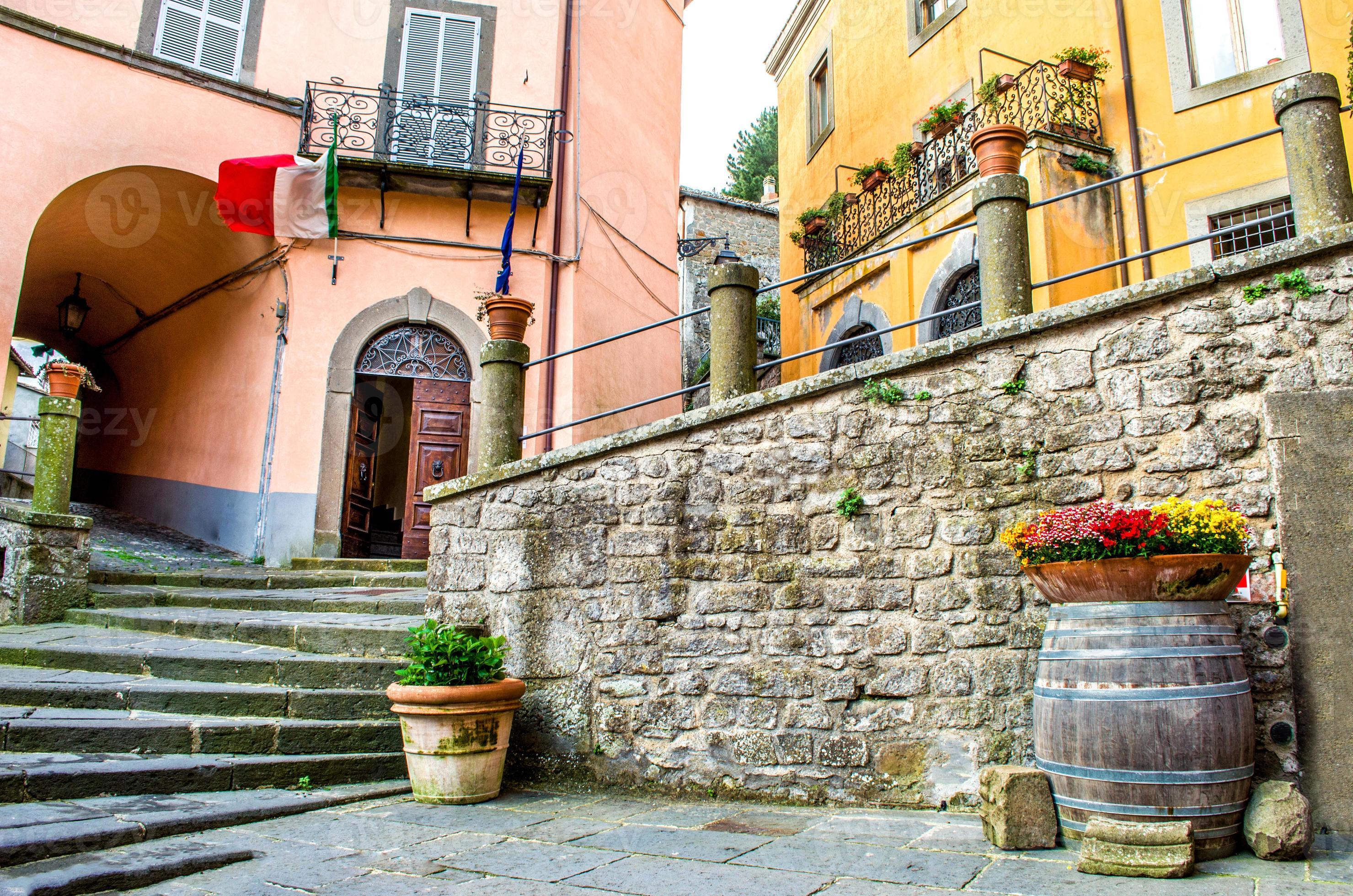 Montefiascone village steps alley - Lazio - Viterbo -  discover photo