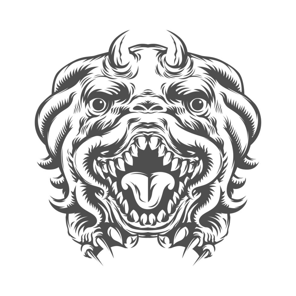 Animal Head Monster from Imagination vector