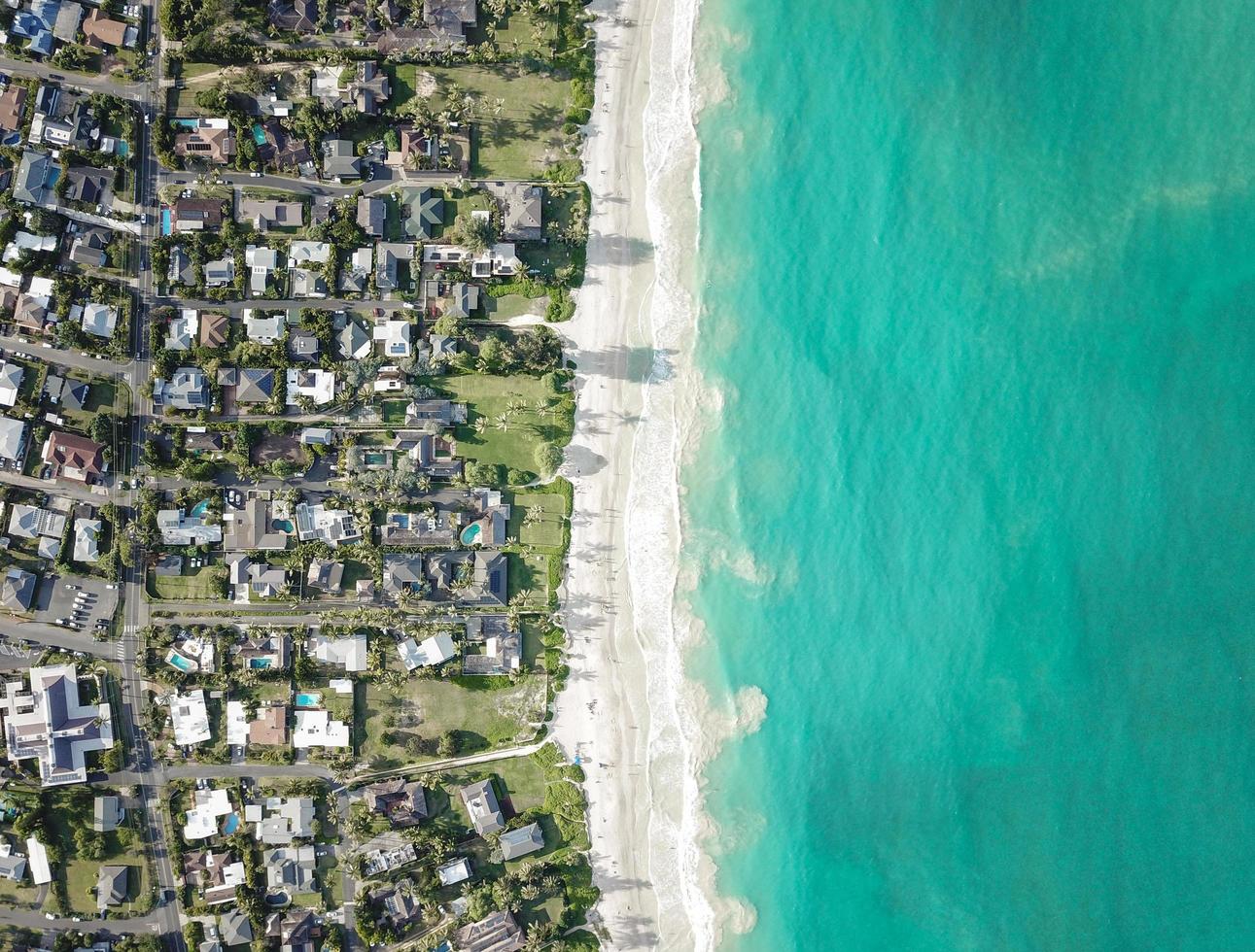 Aerial view of island photo