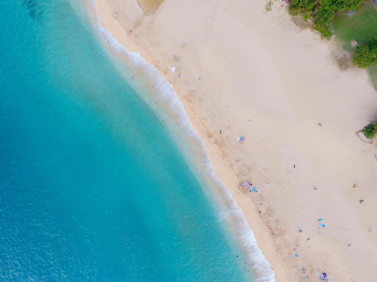 costa del océano desde arriba foto