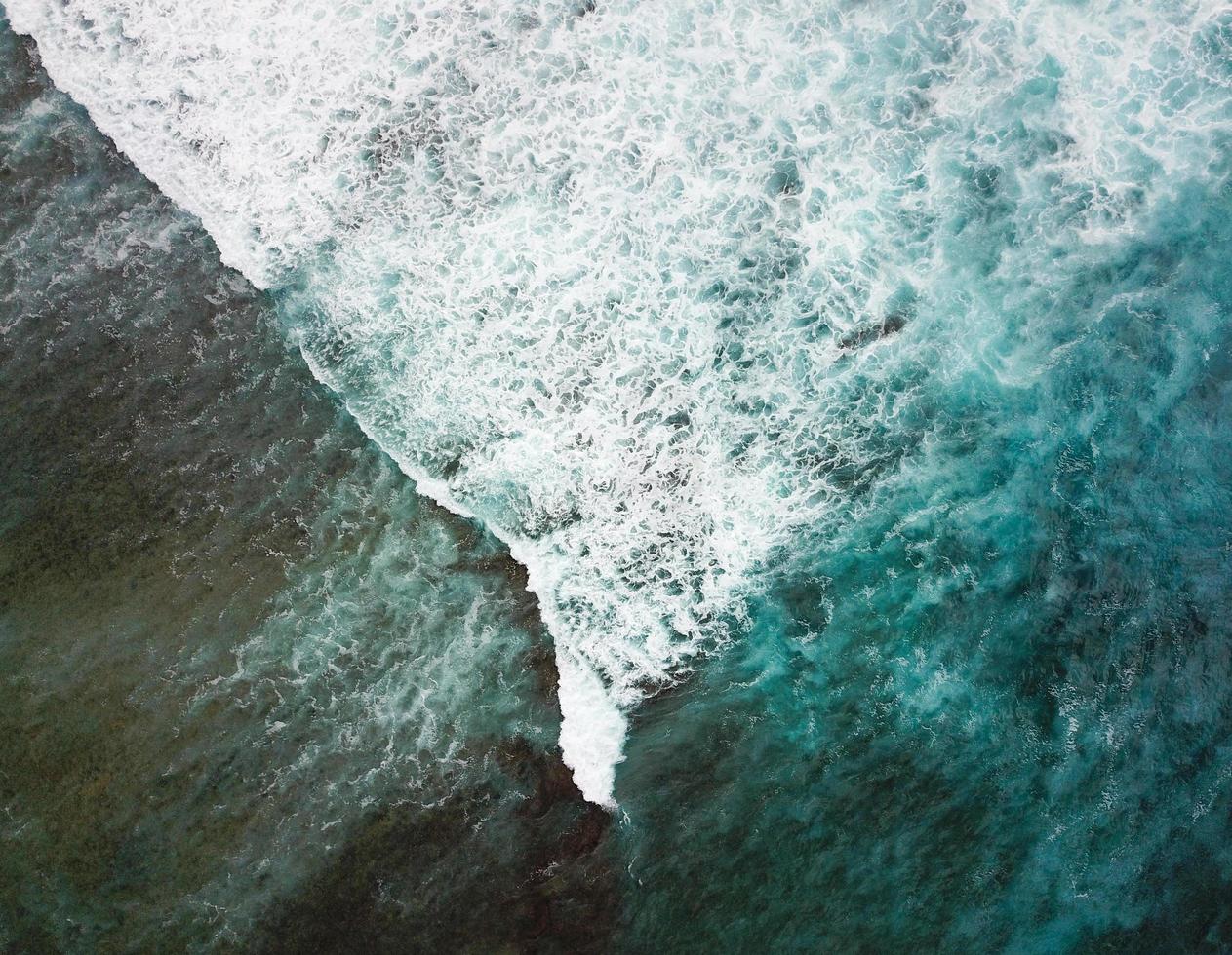 Aerial photo of body of water