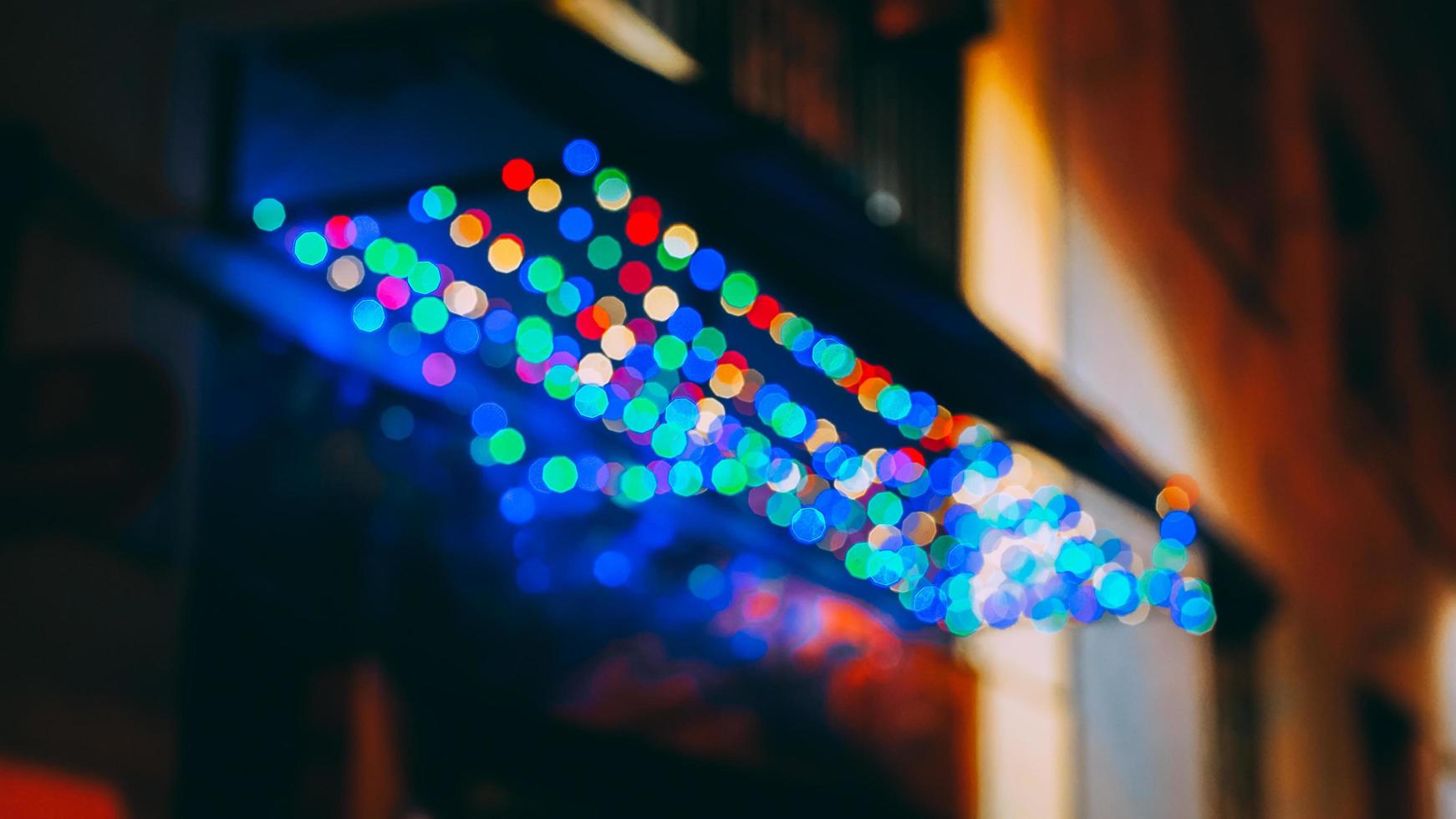 luces bokeh multicolores foto