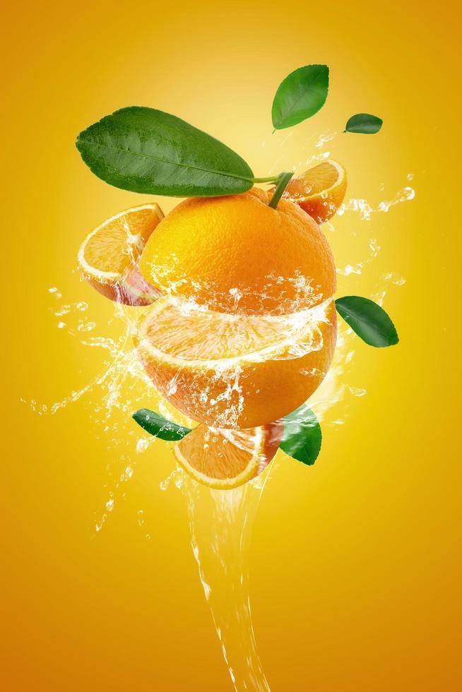 Fresh sliced orange  photo