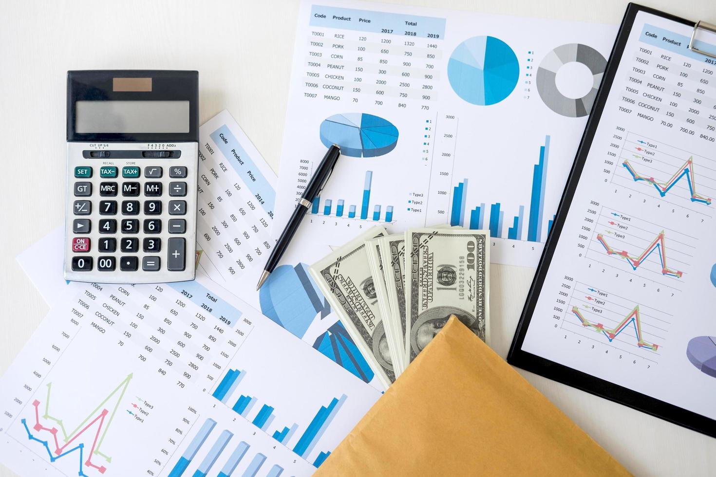 Business items for accounting photo