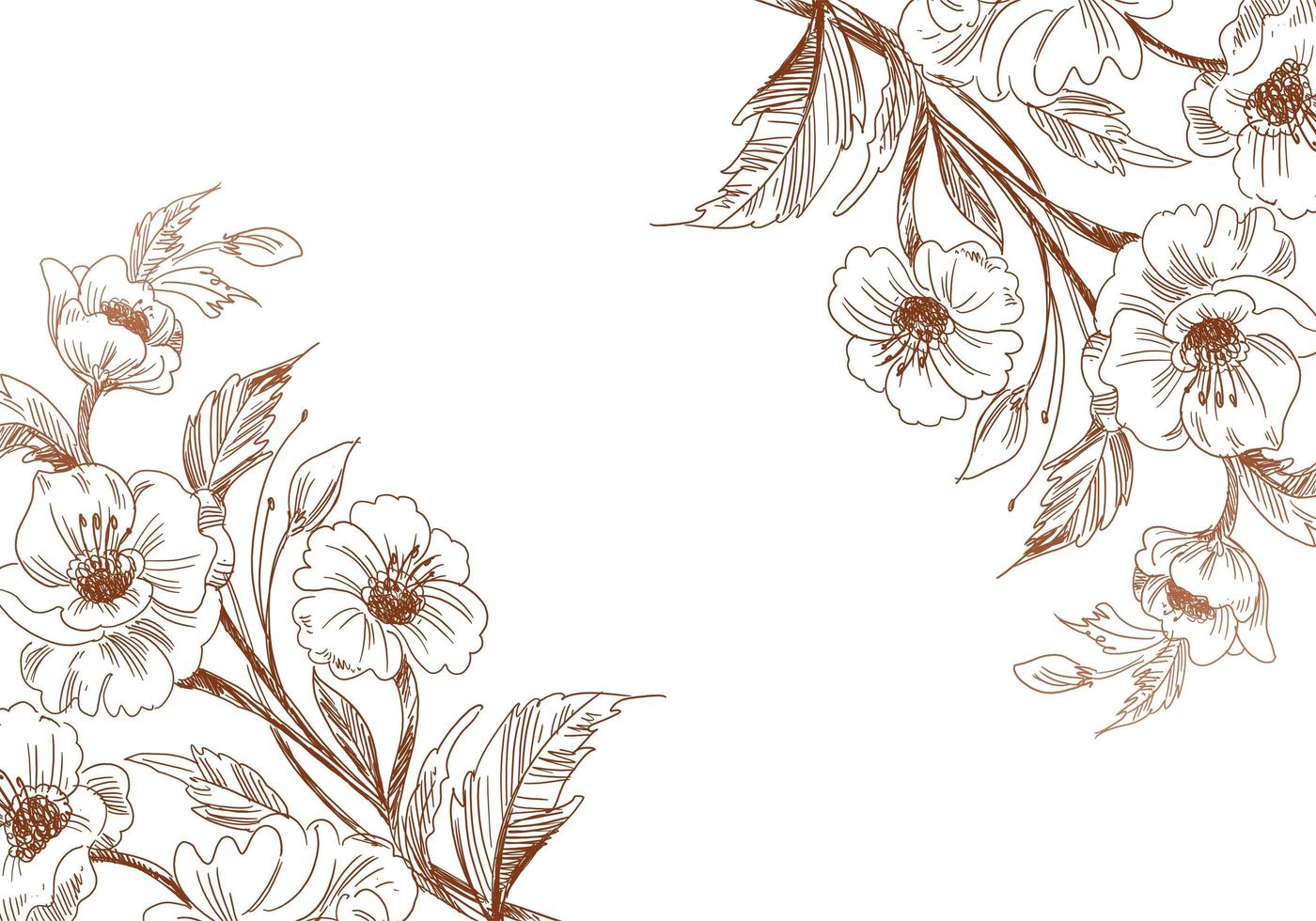Brown Flower Border Design | Best Flower Site