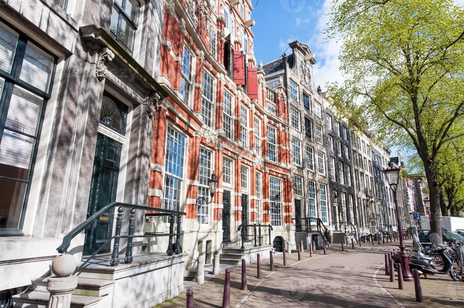 Amsterdam17th century residence buildings, the Netherlands. photo