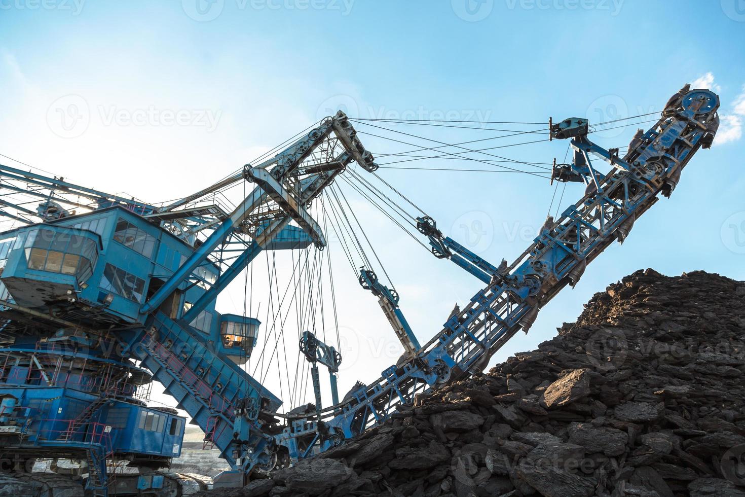 Mining machinery in the mine photo