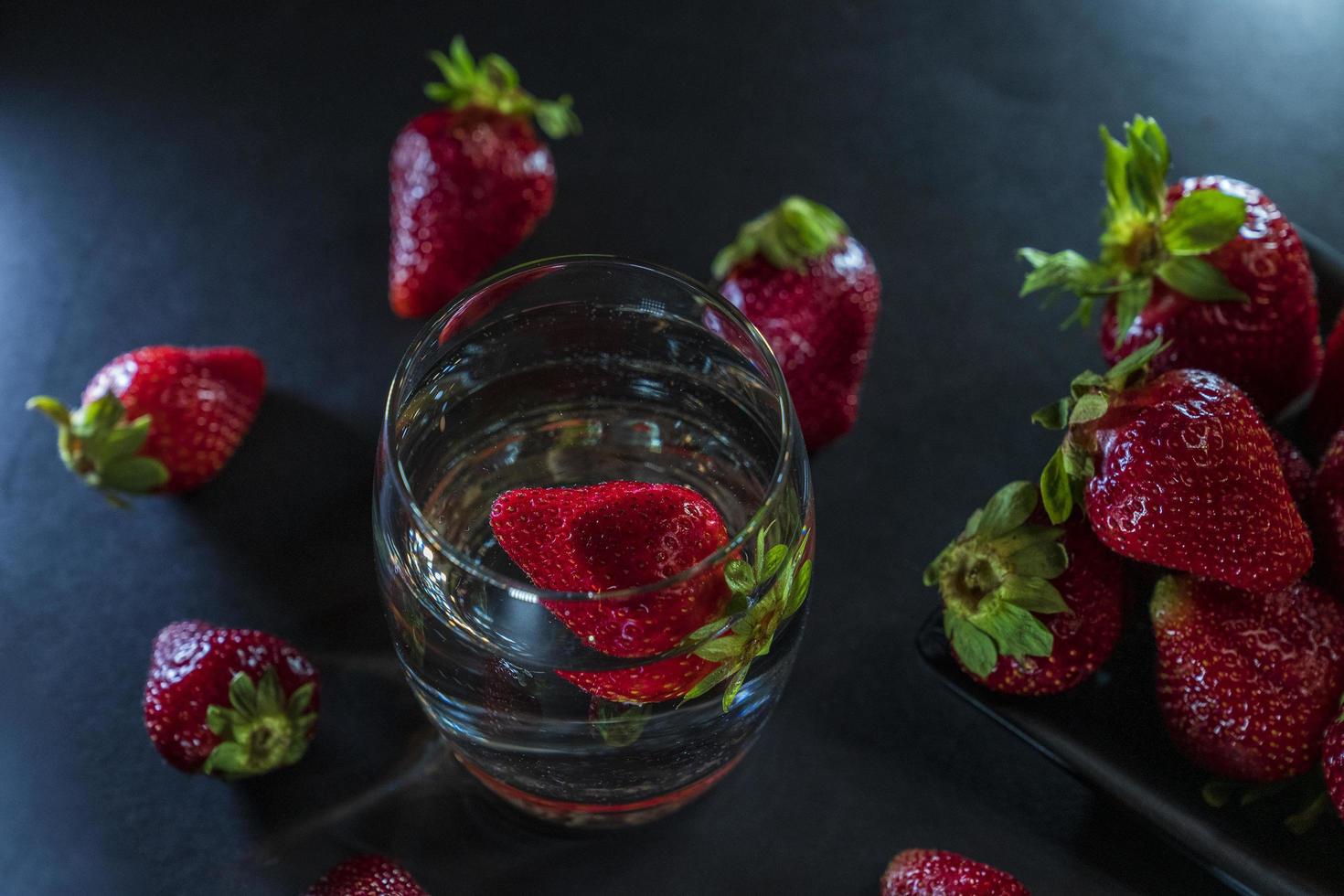 vaso de agua foto