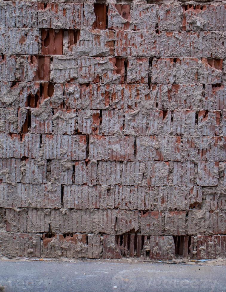 textura de la pared de ladrillo antiguo foto