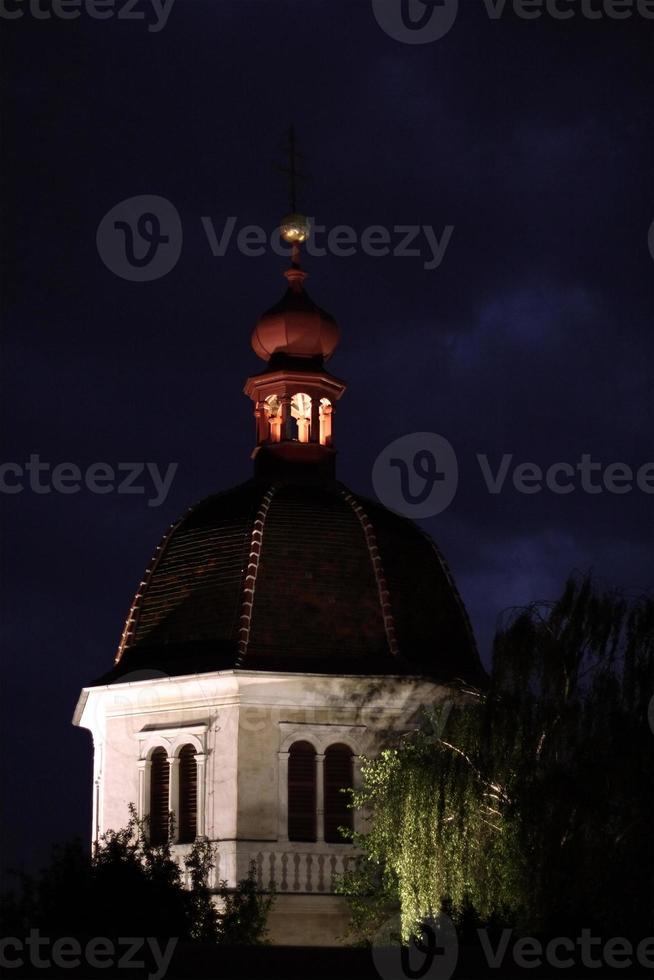 Clocktower at night photo