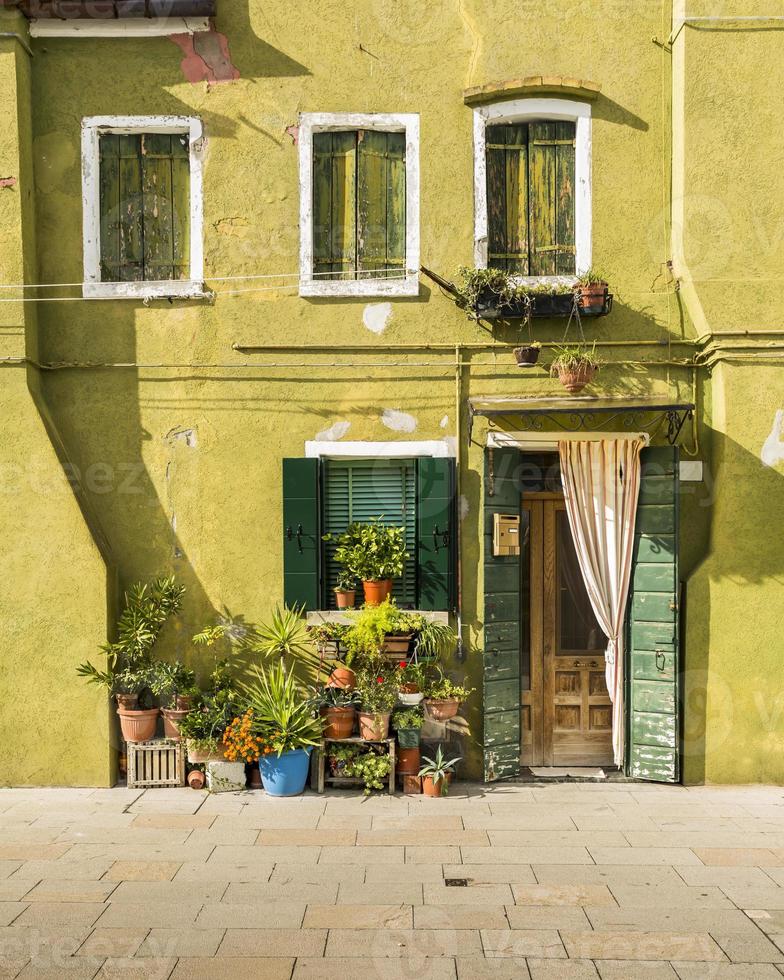 Colorful facade – Burano, Italy photo