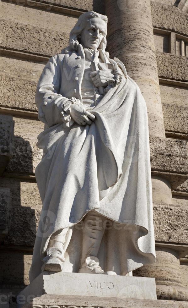 Rome - Statue of philosopher Vico from Palazzo di Giustizia photo