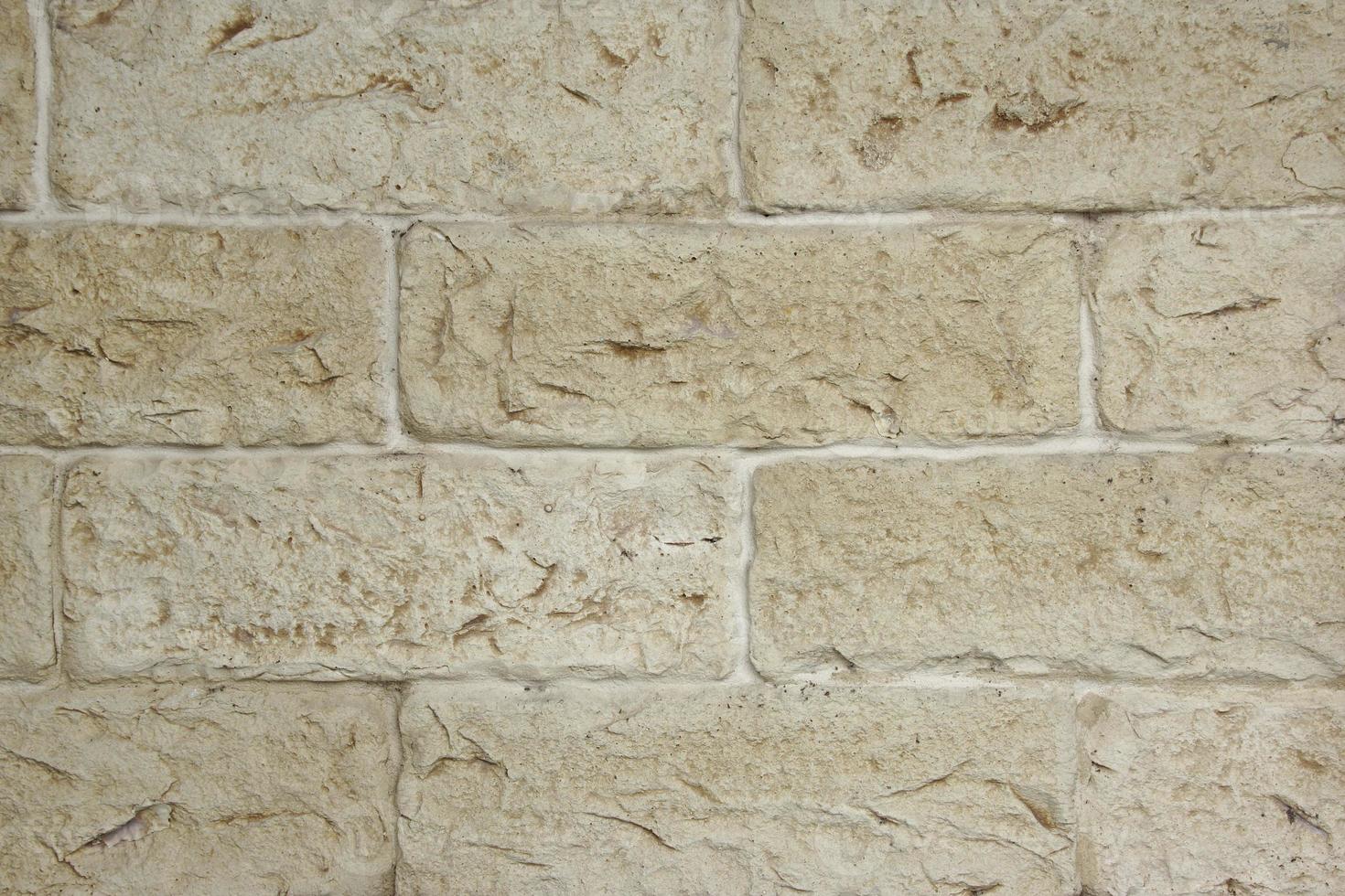Decorative Old Limestone Wall photo