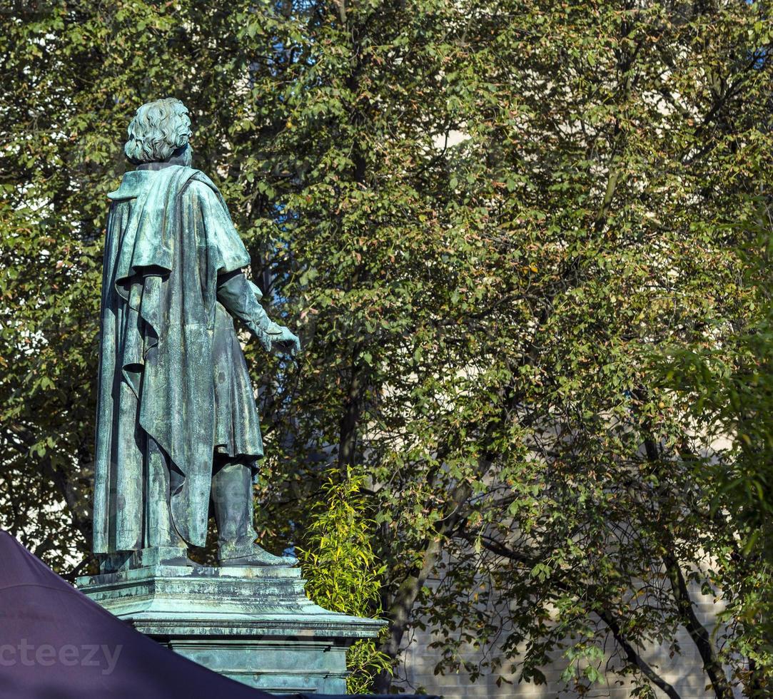 Beethoven Monument on the Munsterplatz in Bonn photo