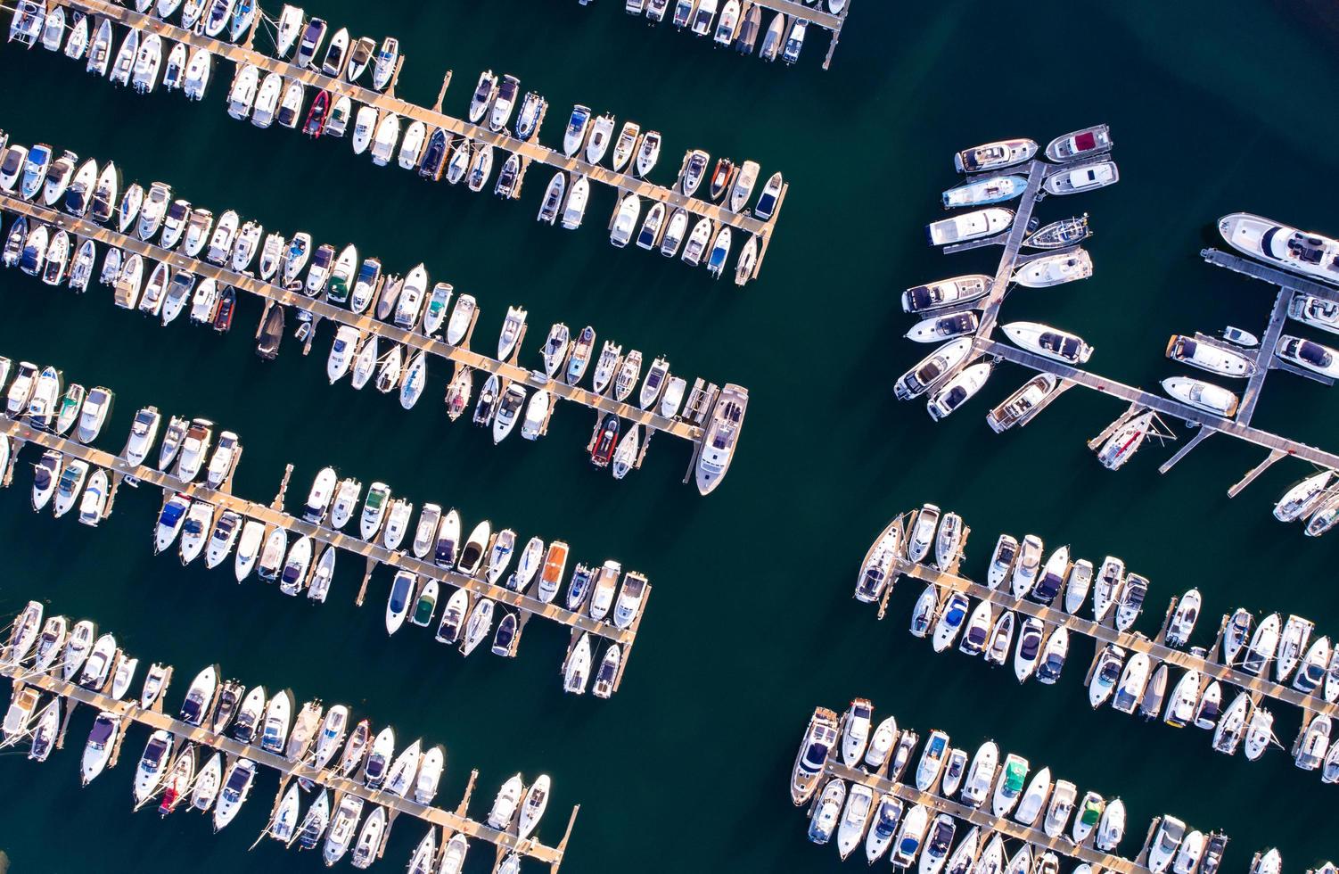 Bird's eye view of seaport  photo