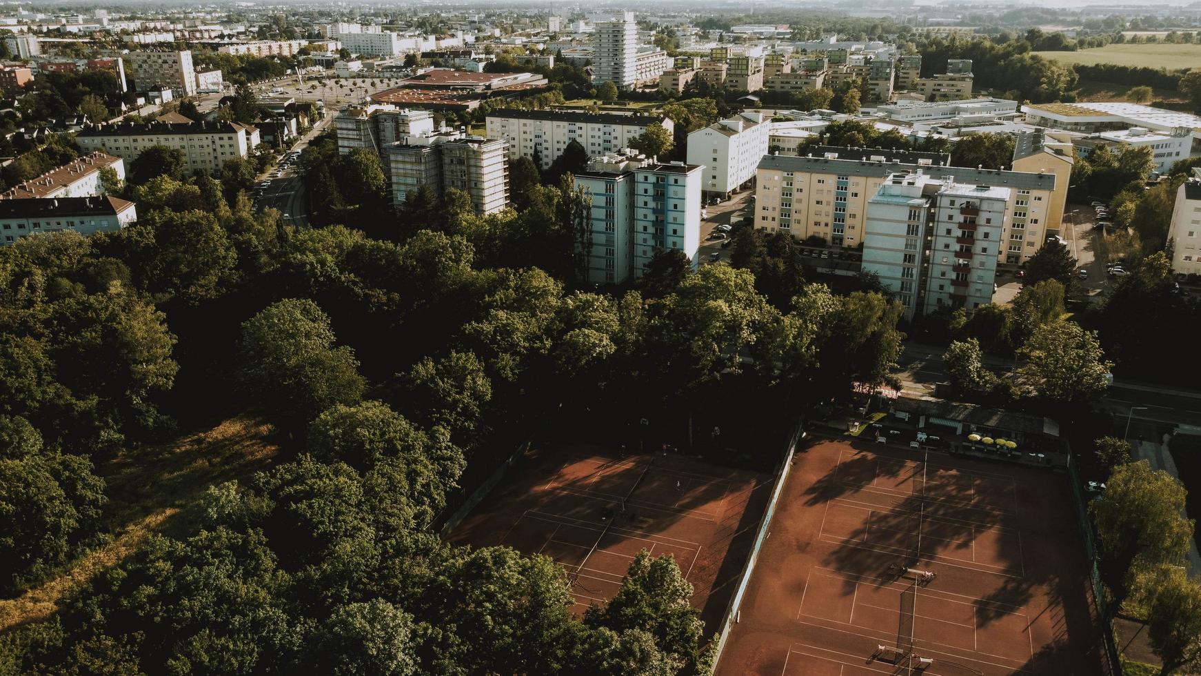 Aerial view of city photo