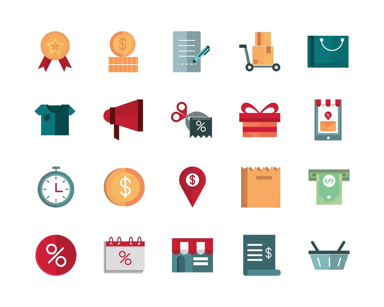 Pack of business and commerce trade vector illustration icons 