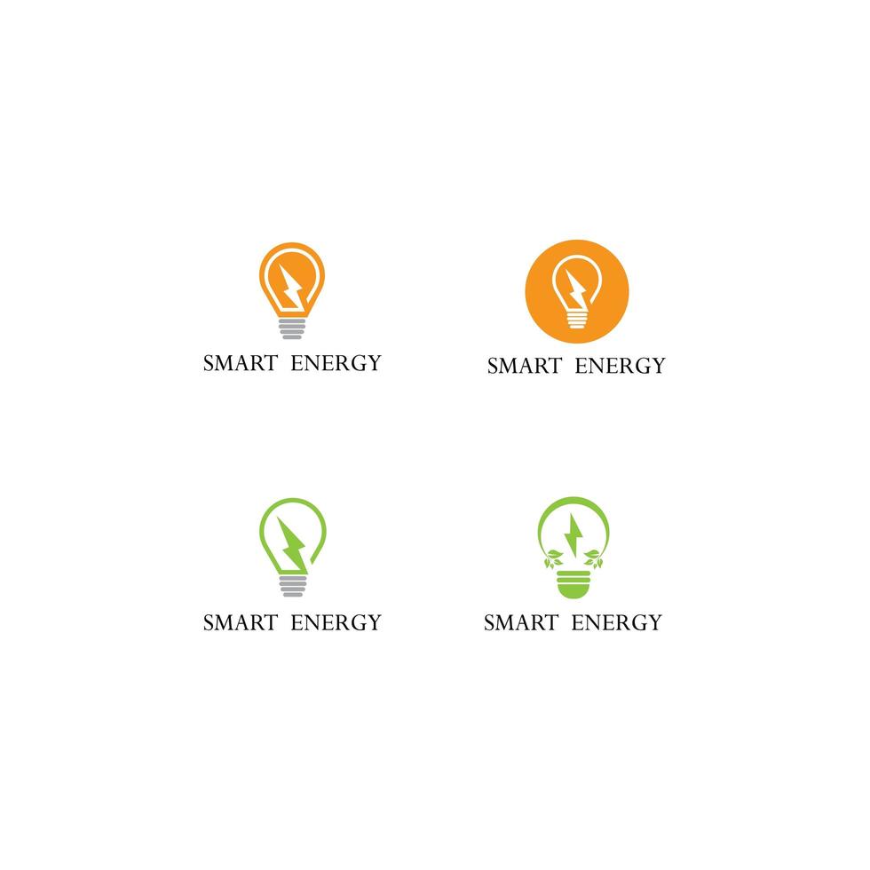 Lamp logo icon set vector