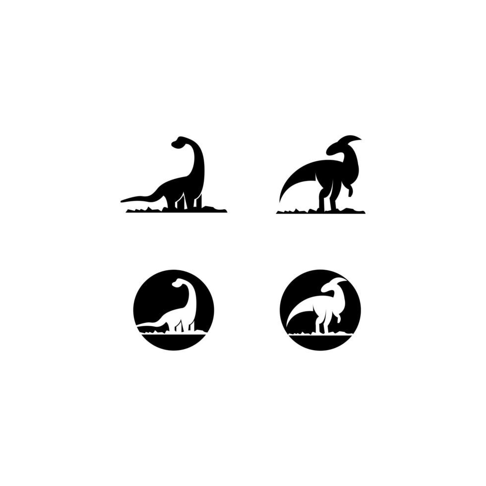 Brontosaurus logo template vector