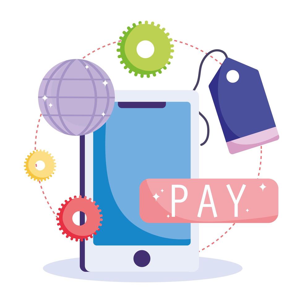 Online payment and e-commerce icon vector