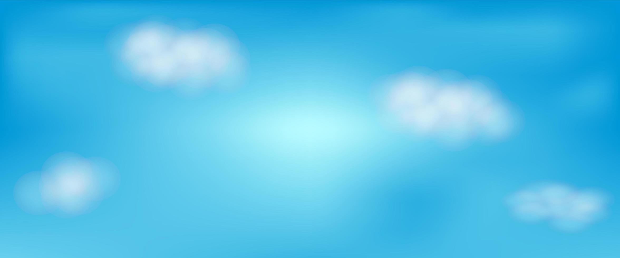 Beutiful blue sky with clouds vector