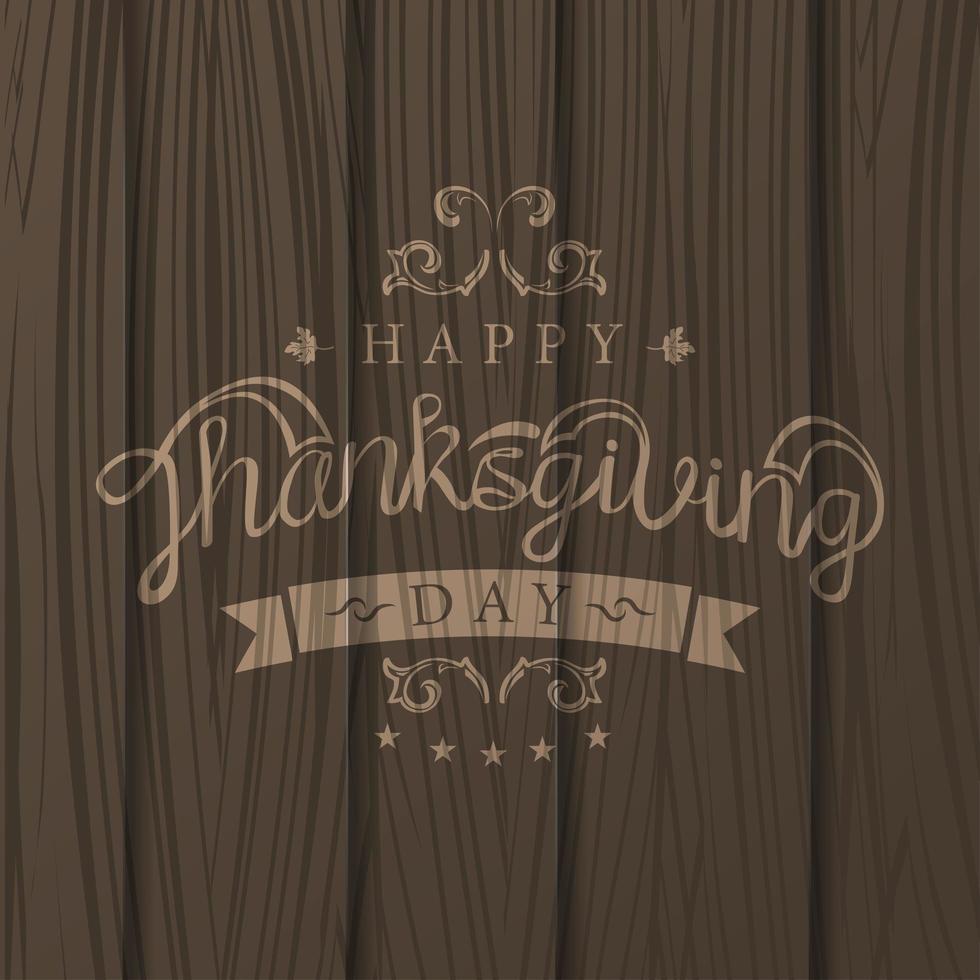 Thanksgiving day template vector