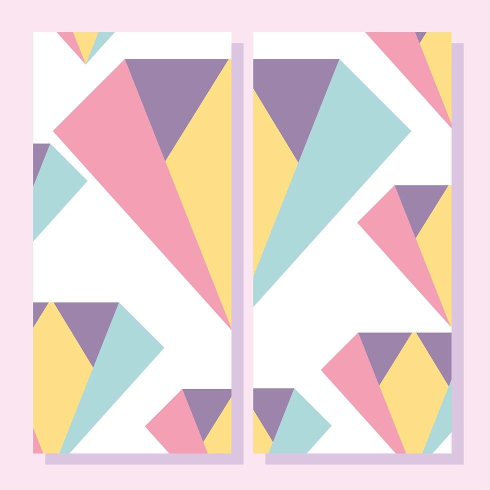 Cute abstract colorful brochure template vector
