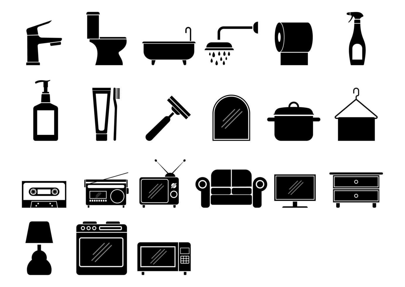 Home Icon Set vector