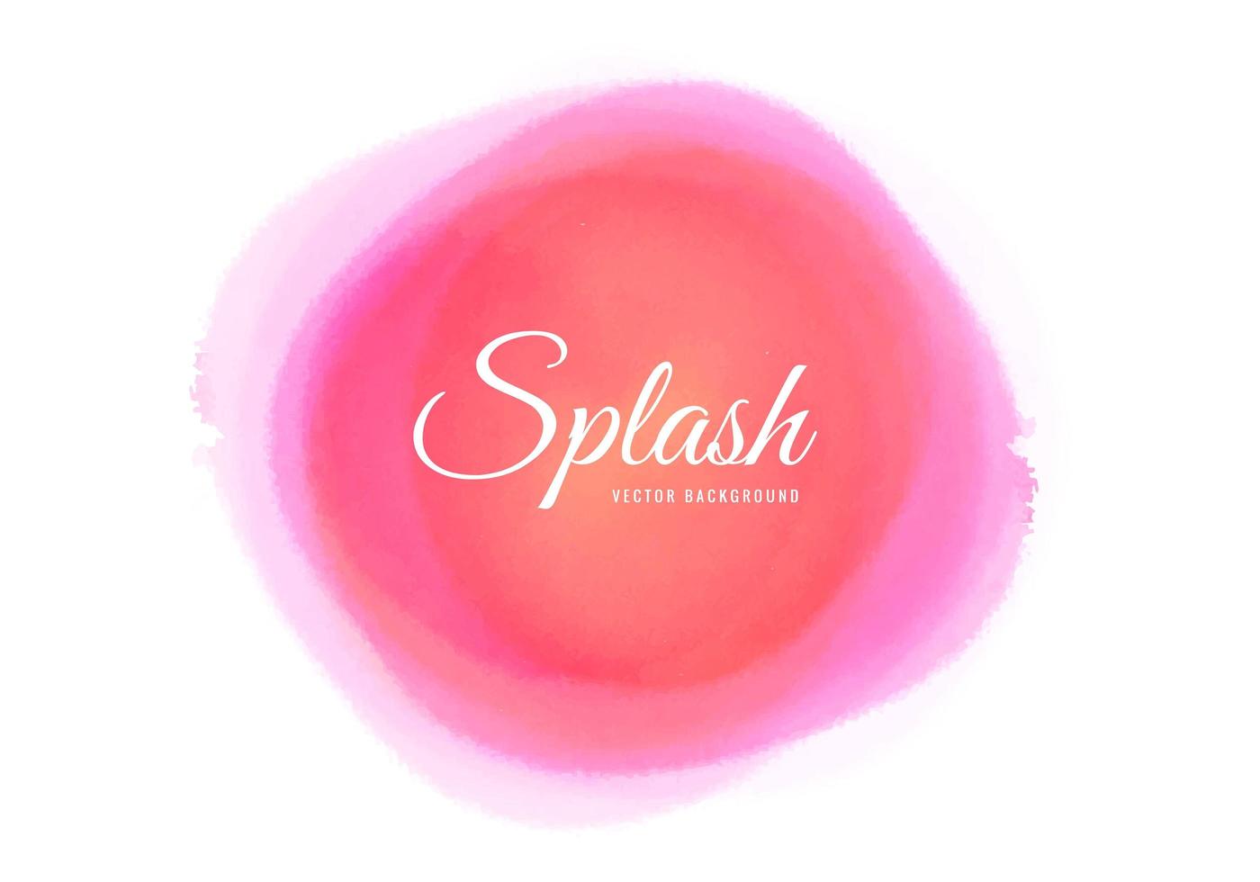 Abstract Soft Pink Watercolor Circle vector