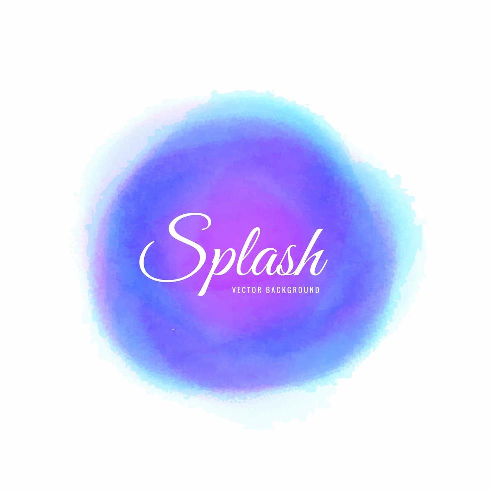 Blue, Purple Watercolor Paint Wash Background vector