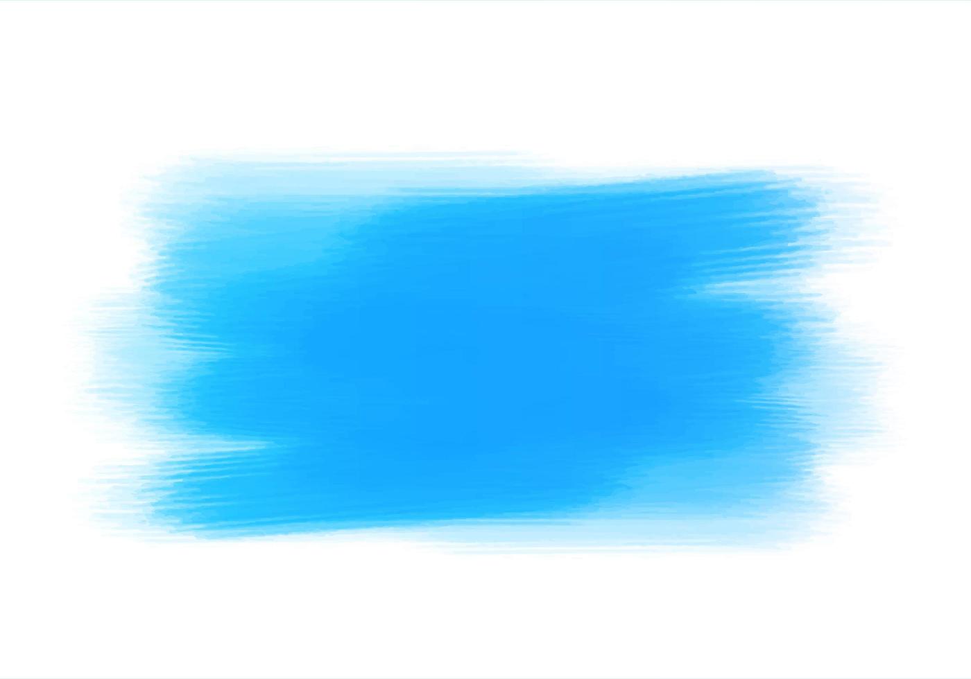 Trazos de pintura cepillada a mano acuarela azul abstracta vector