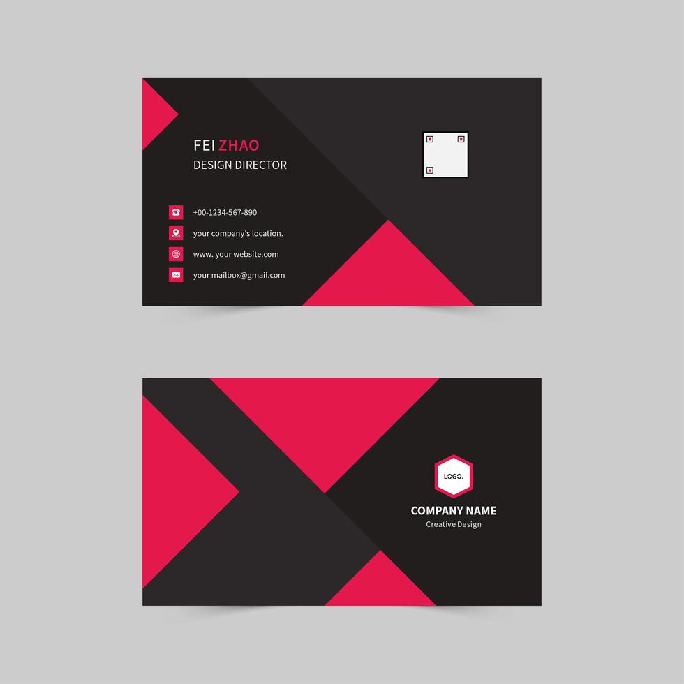 Business enterprise company business card vector