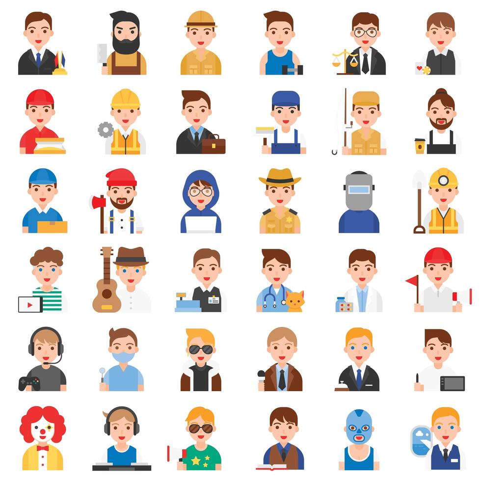 Profession and job related icon set  vector