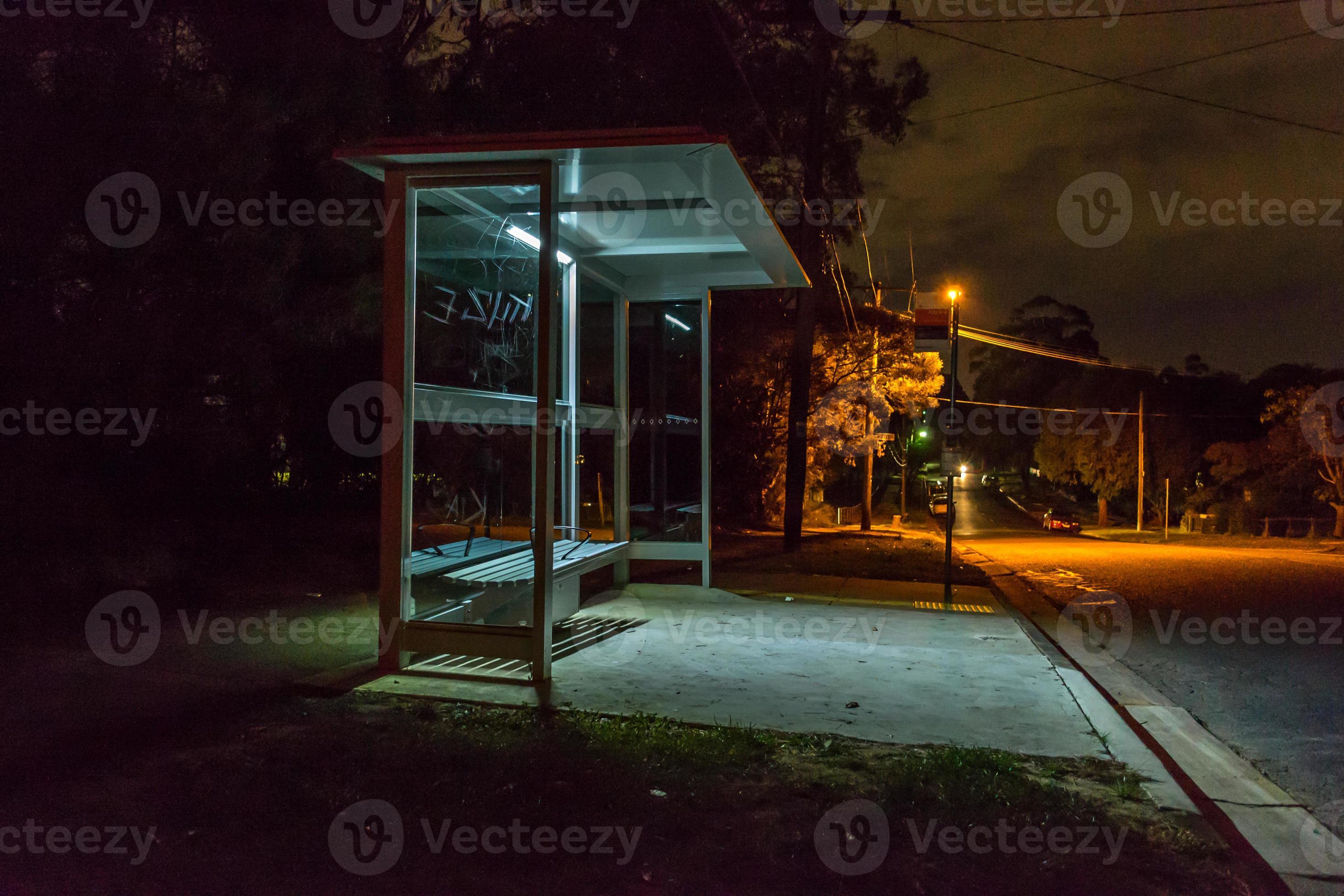 bus-shelter-at-night-1255273-stock-photo-at-vecteezy