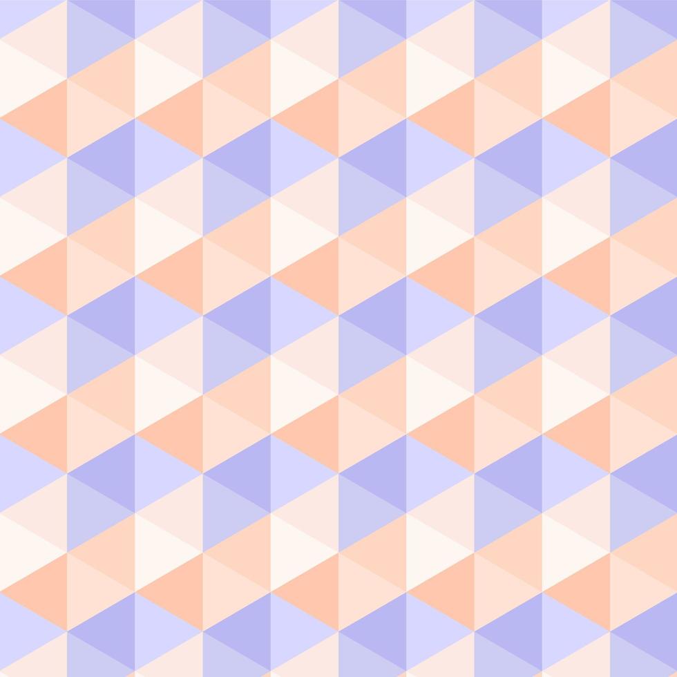 Seamless Abstract Pastel Triangle Pattern vector