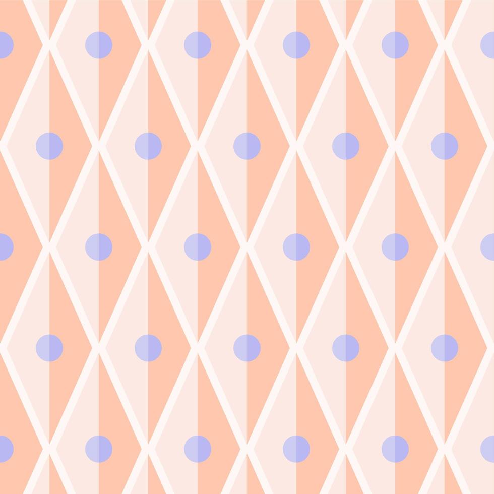 Seamless Pastel Diamond Rhombus Pattern vector