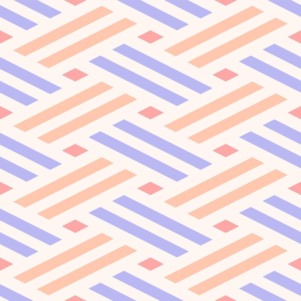 Seamless Pastel Woven Lines Pattern vector