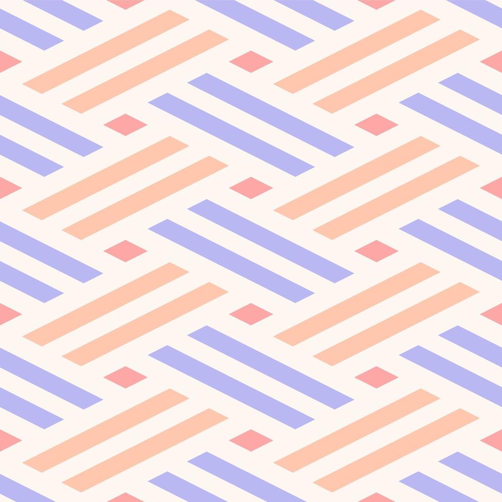 Seamless Pastel Woven Lines Pattern vector