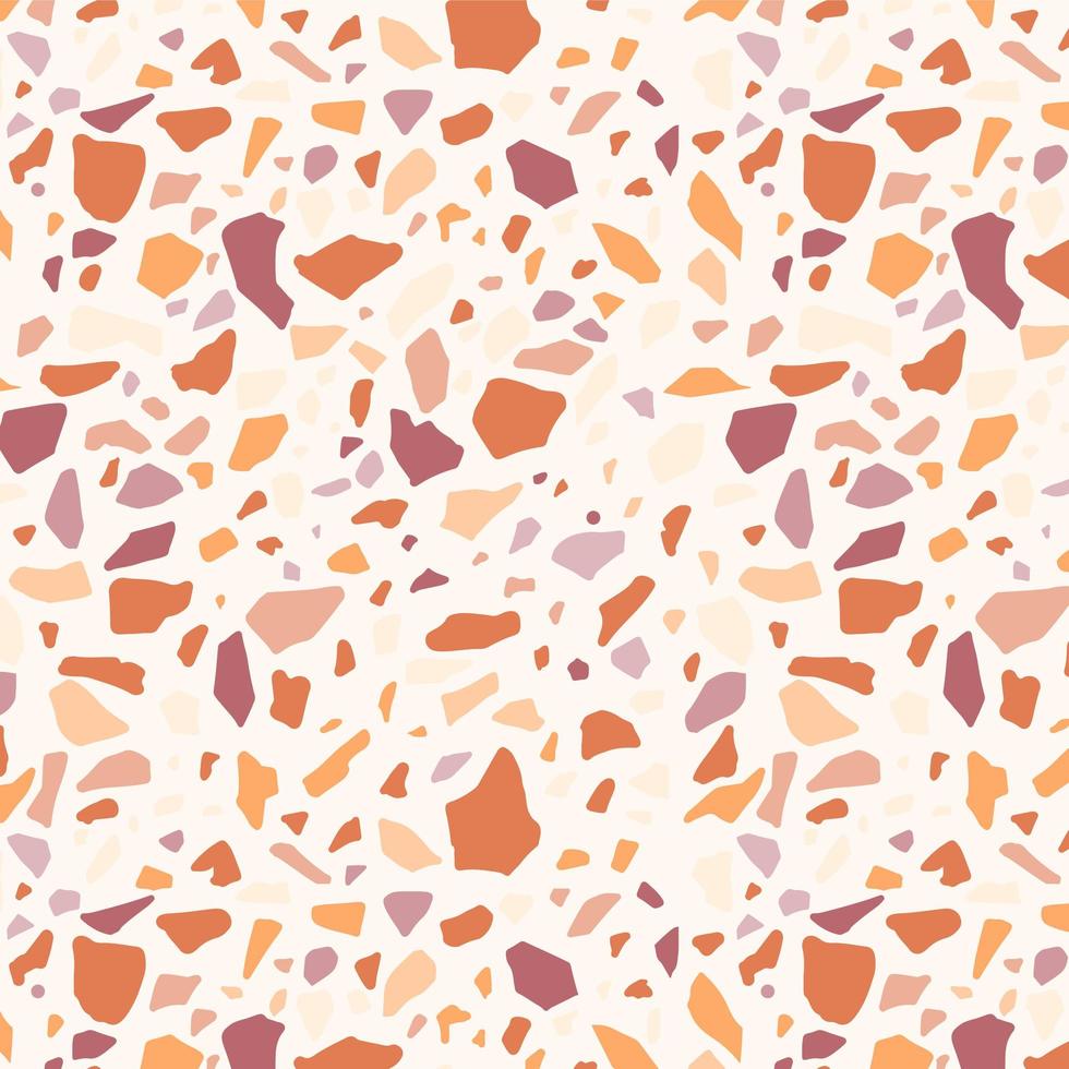 Seamless Terracotta Terrazzo Texture vector