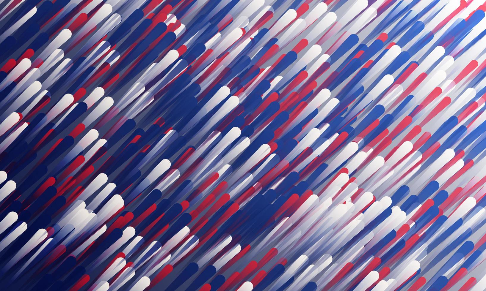 diseño de líneas dinámicas en ángulo rojo, blanco y azul vector