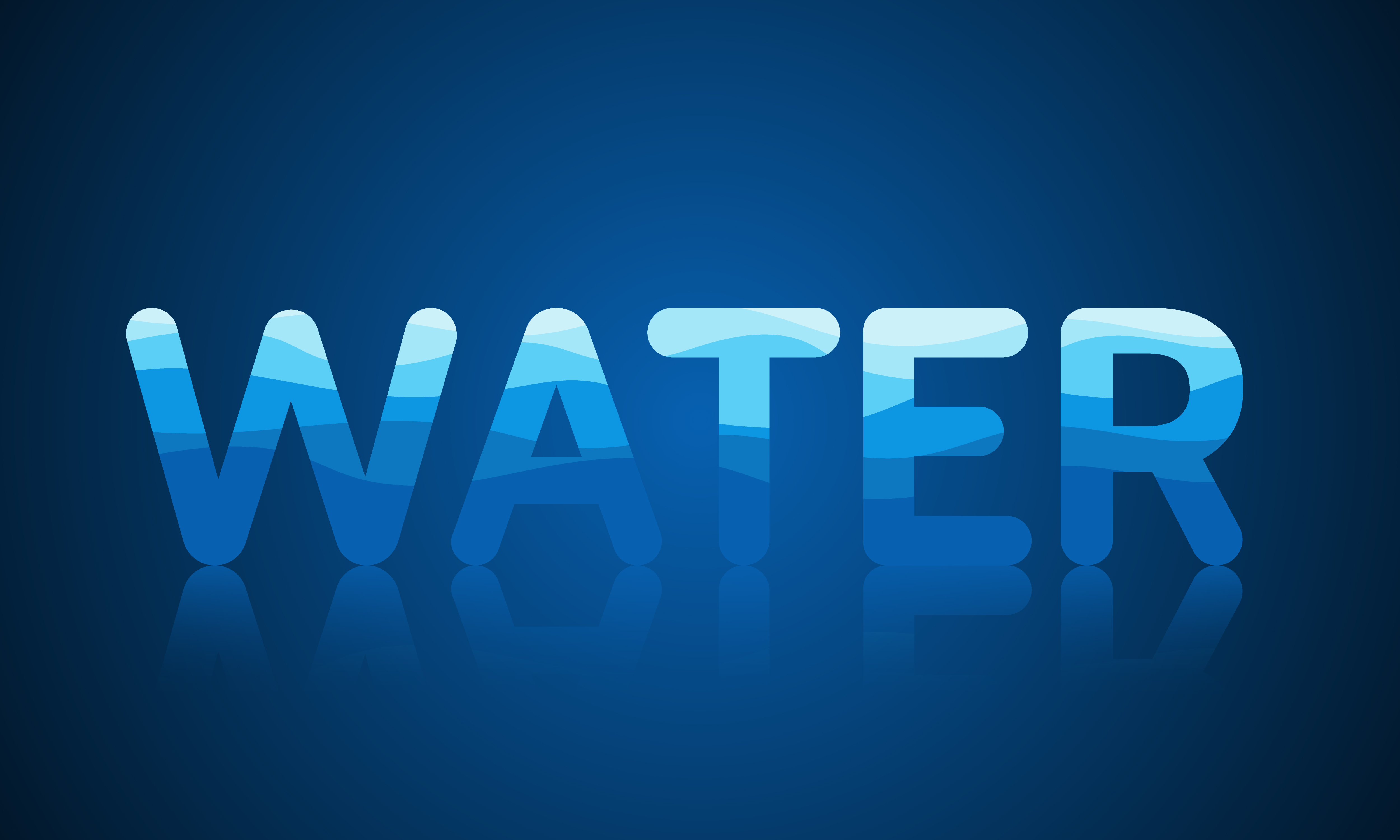Reflective Water Pattern Text for World Water Day 1255866 Vector Art at