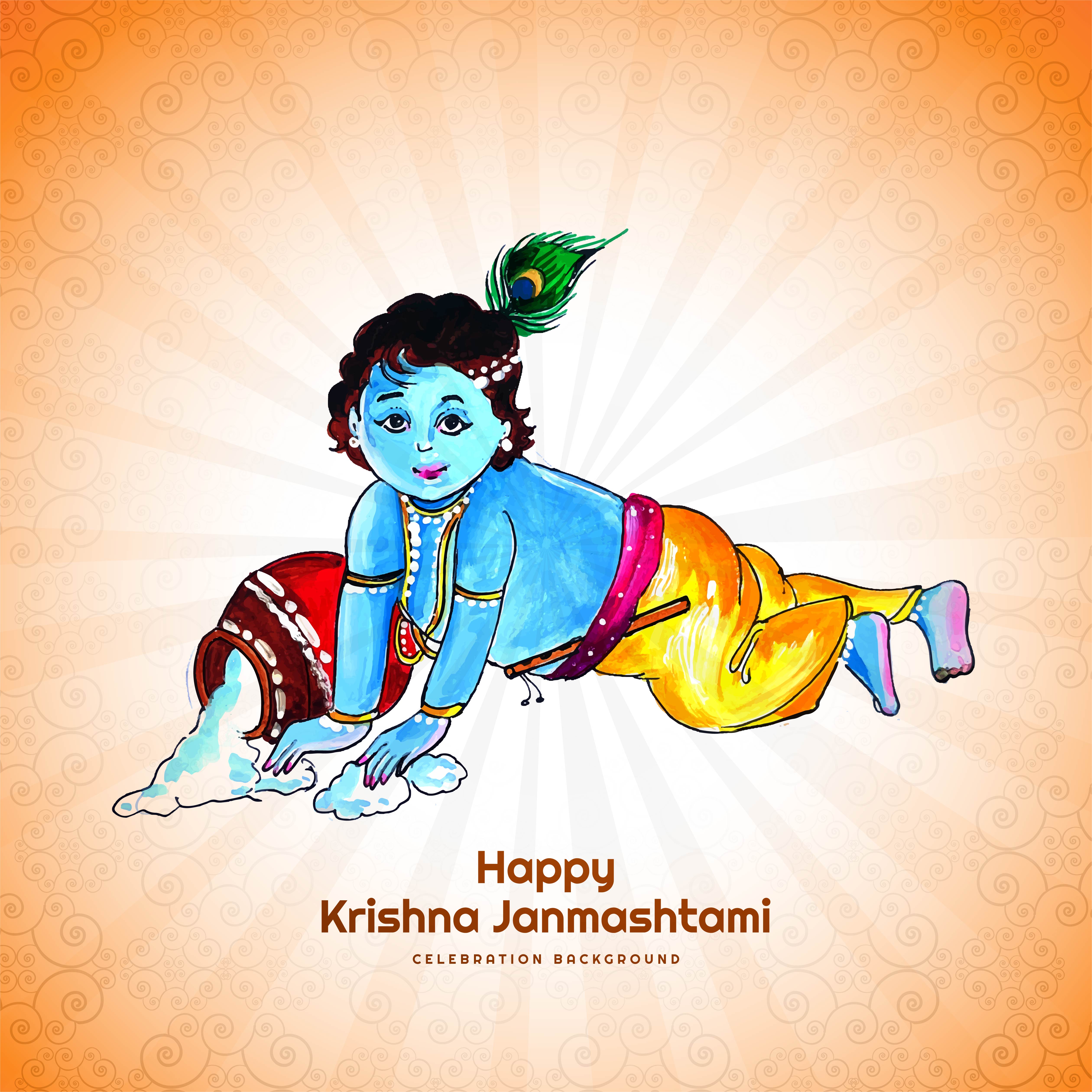 Krishna Background Vector Art, Icons, and Graphics for Free Download