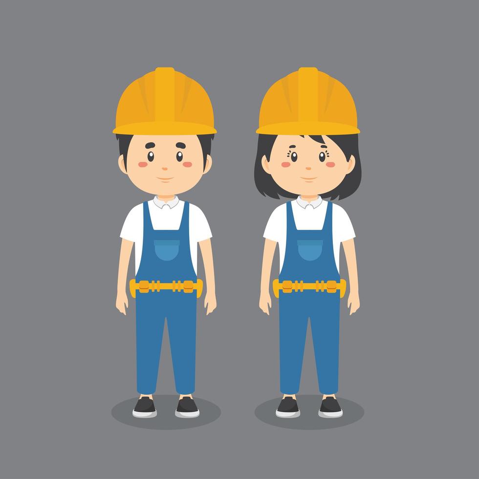 Construction Workers Uniform vector