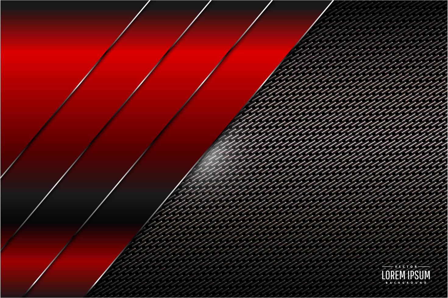 Red Metallic Technology Background vector