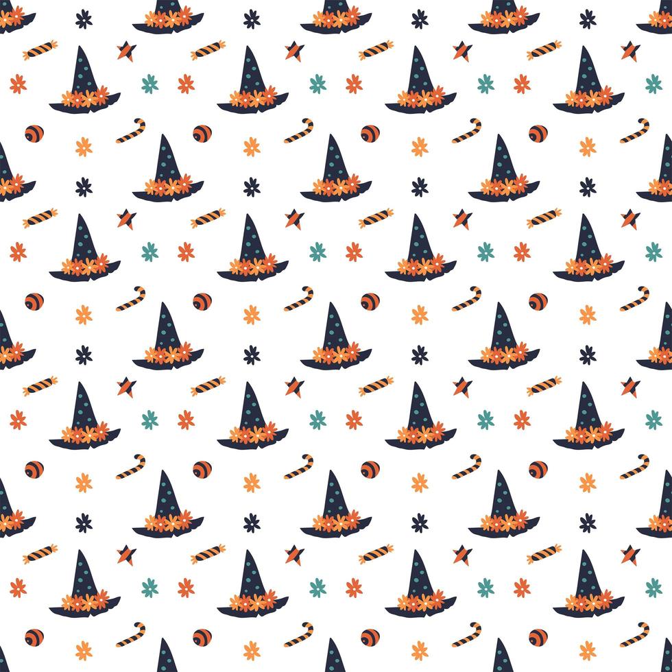 Happy Halloween seamless pattern vector