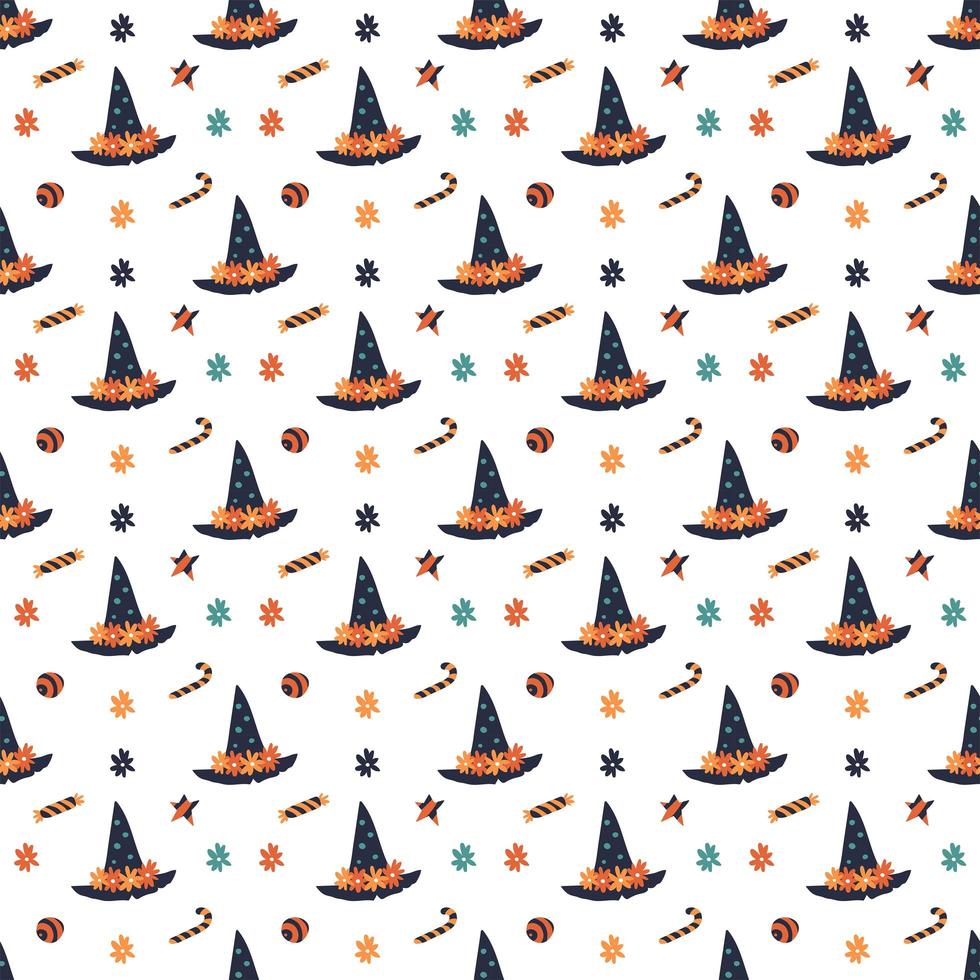 Happy Halloween seamless pattern vector