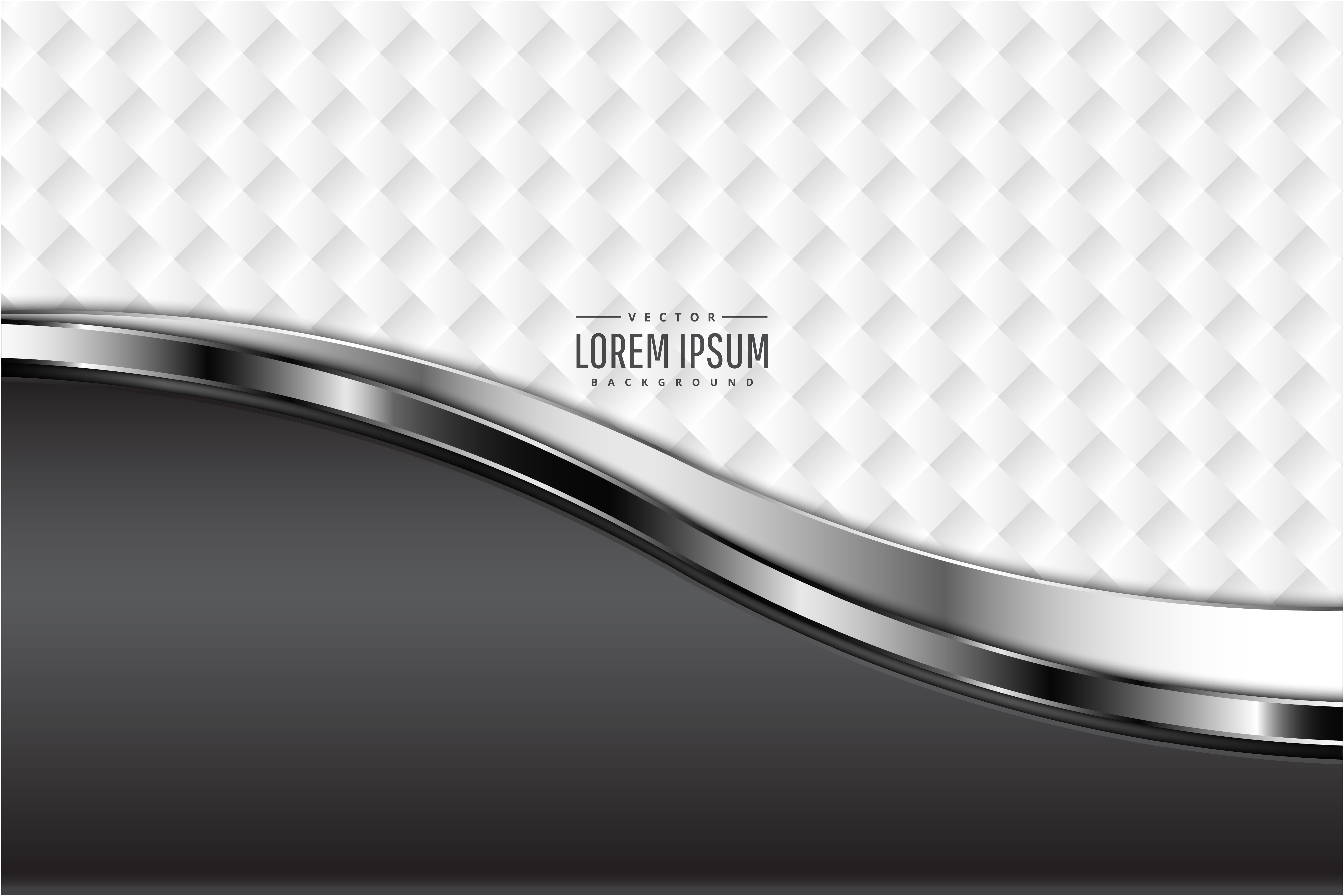 Curved Metallic Panels with Border and Paper Texture 1259145 Vector Art