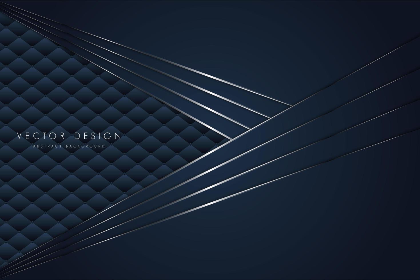Metallic Blue Angled Layers Over Upholstery Texture vector